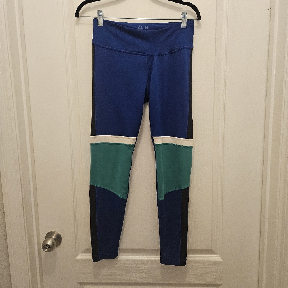 REEBOK brand women's full length Leggings running workout pants size M Medium